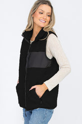Women’s Sherpa Fleece Vest Top Jacket | Zarnesh